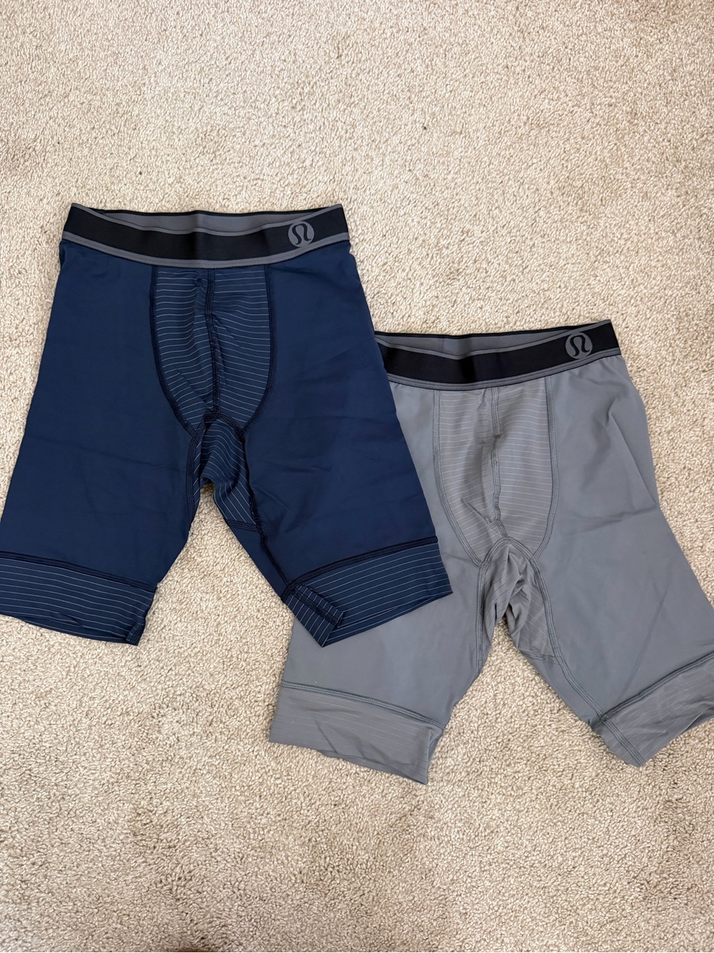 lululemon athletica Men's Boxer Briefs — Navy & Gray Pair - new, never worn!